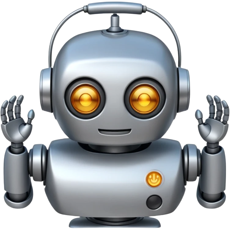 Crée-moi un robot sympathique emoji