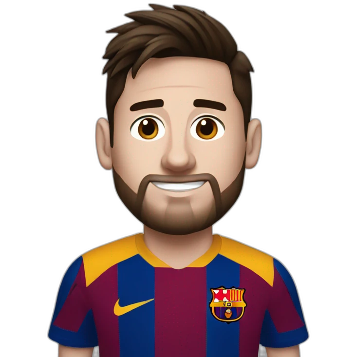 messi barcelona emoji