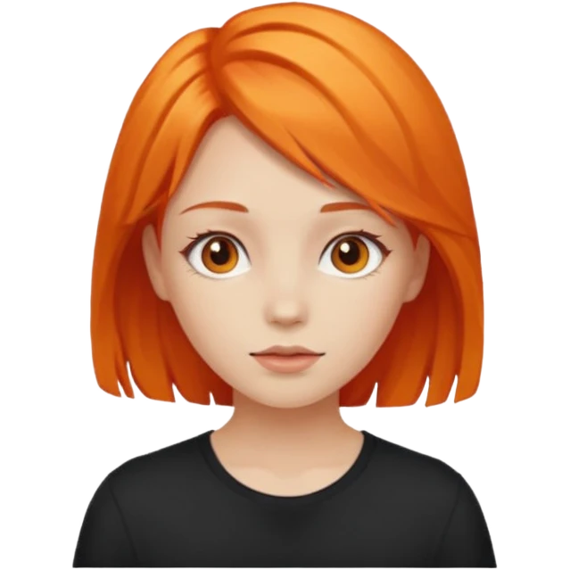 Girl with Orange hair  emoji