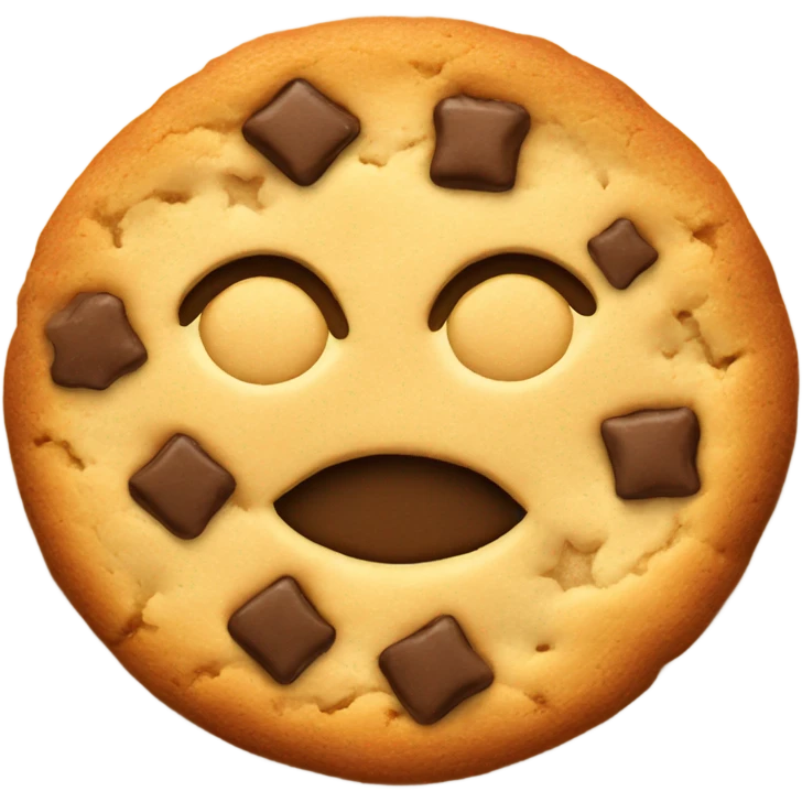 a cookie with a baked dollar sign  emoji
