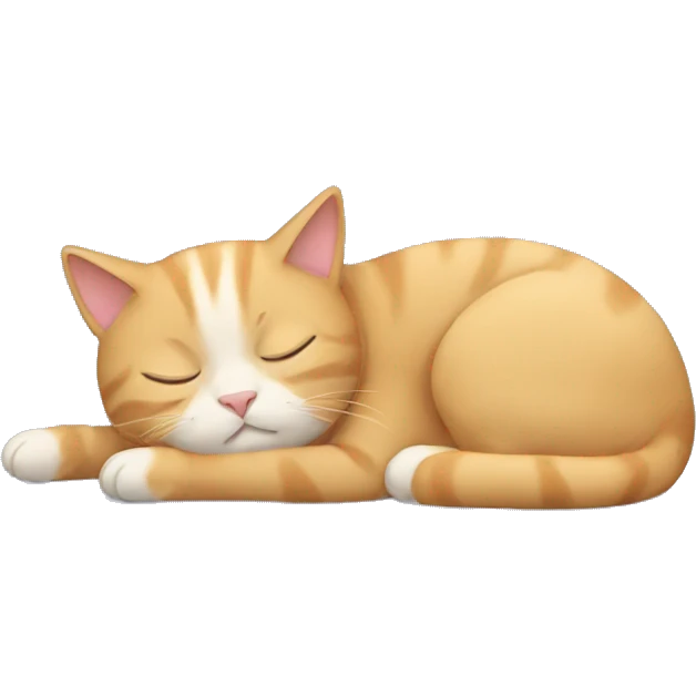 Cat sleeping  emoji