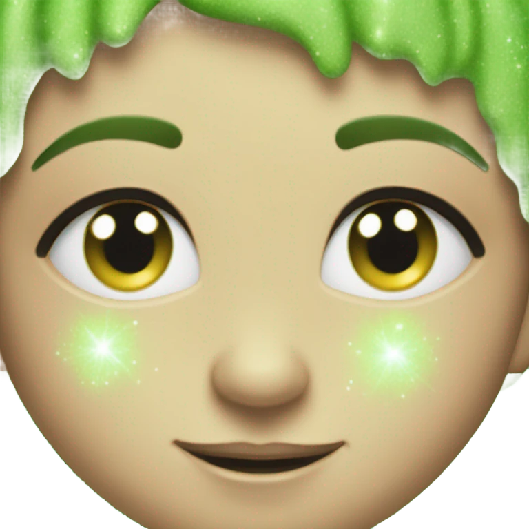 green sparkle emoji