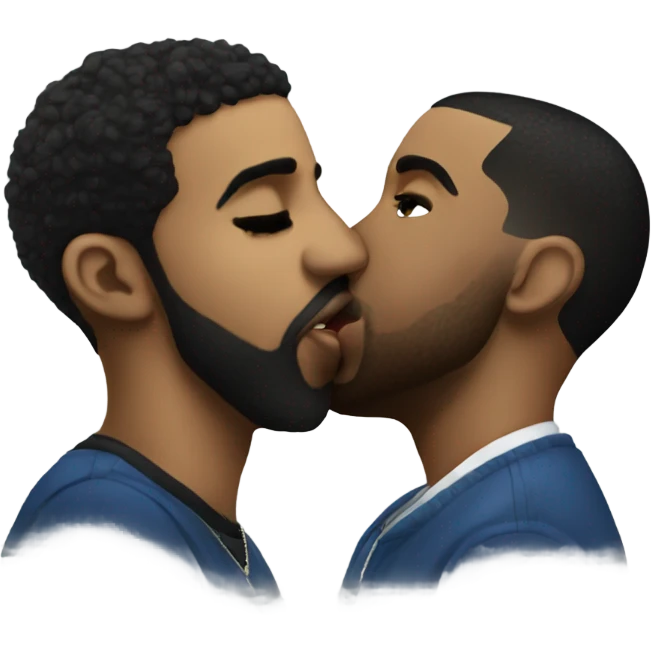 Drake kissing p diddy emoji