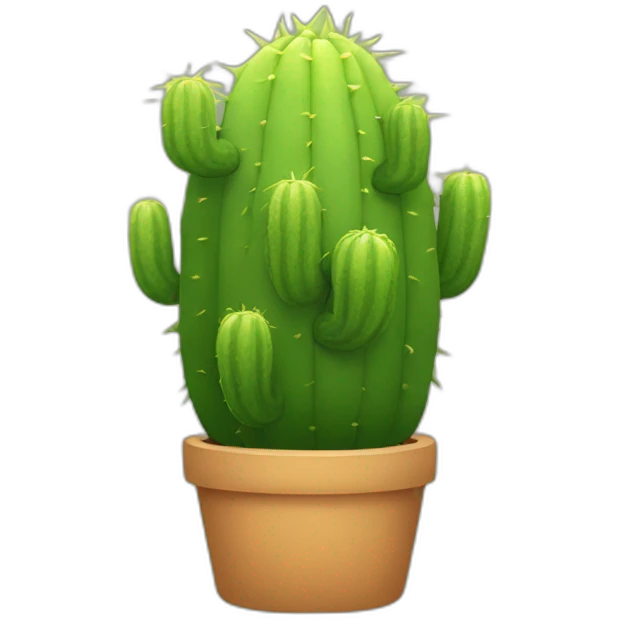 cacto de óculos emoji