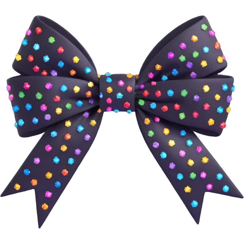 sparkly bow emoji