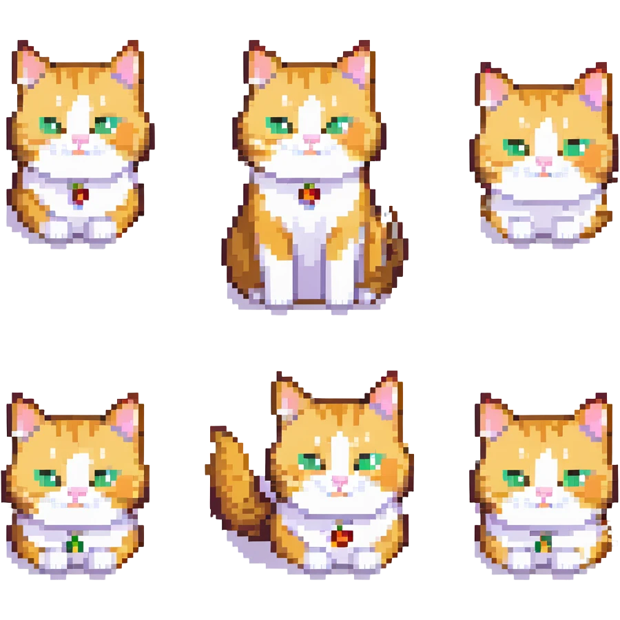 thankful cat with the phrase 'these screenshots are worth more than gold these days' on a white background, pixel art style emoji