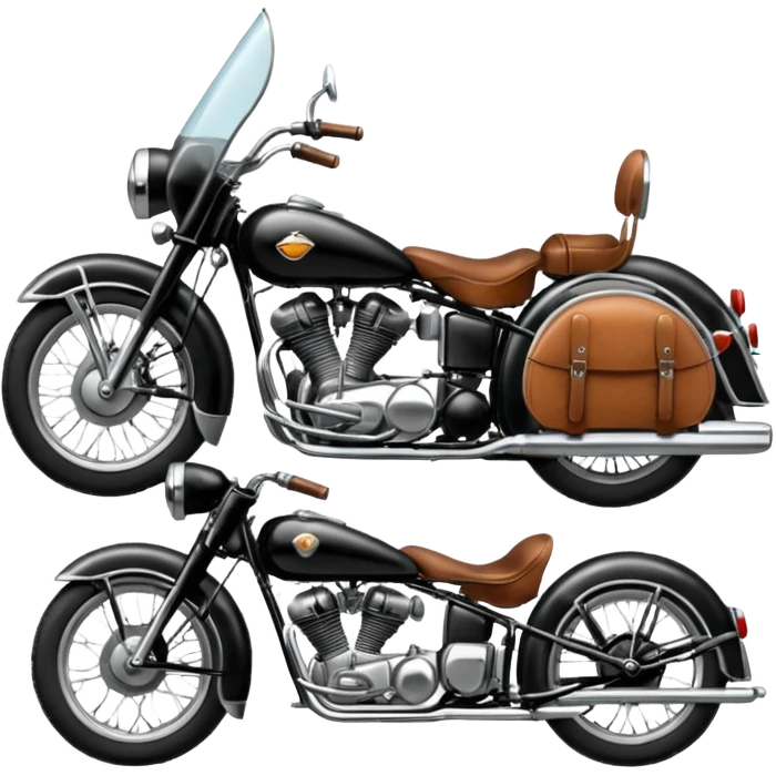 a motorcycle with a side car emoji
