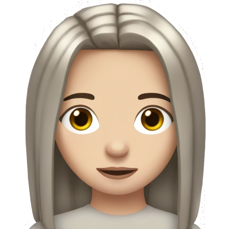 billie eilish singer with brown hair emoji