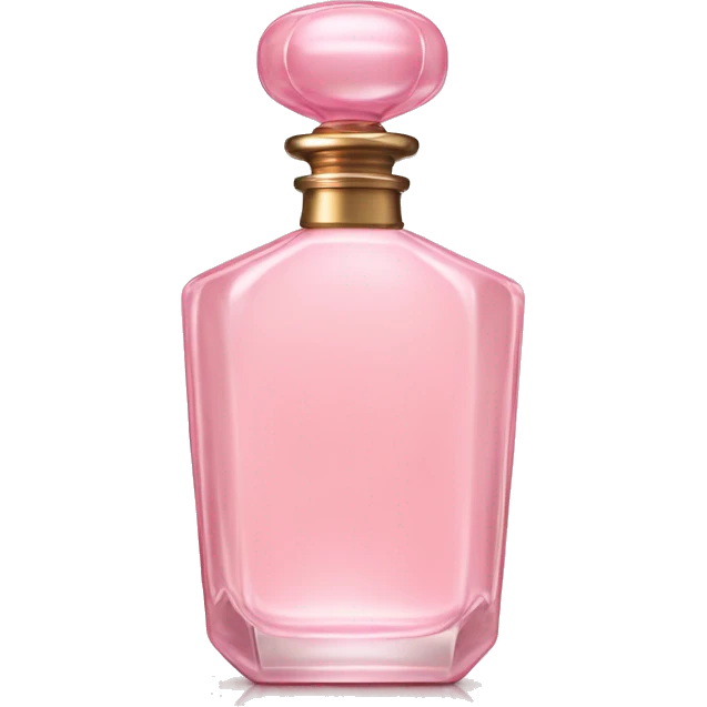 Vintage pastel pink perfume bottle  emoji