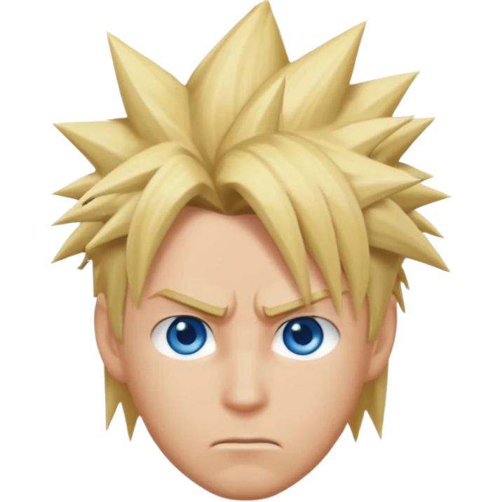 Cloud FF7 character emoji emoji