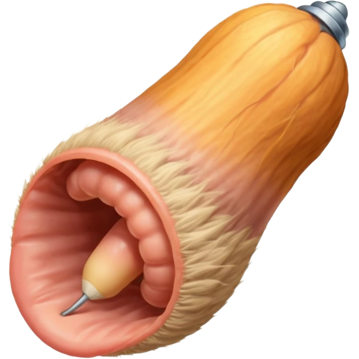 Penis entering a hairy vagina emoji