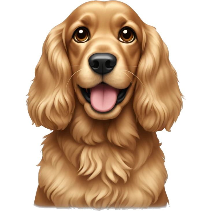 Golden cocker spaniel emoji