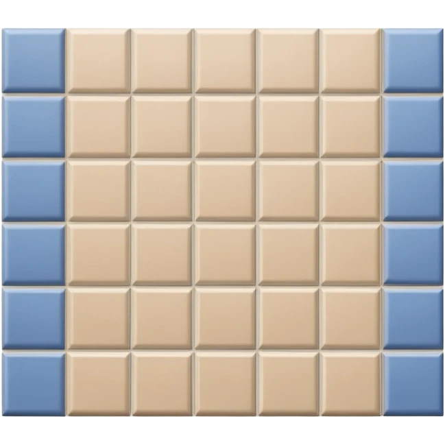 Beige Tiled wall with white grout emoji