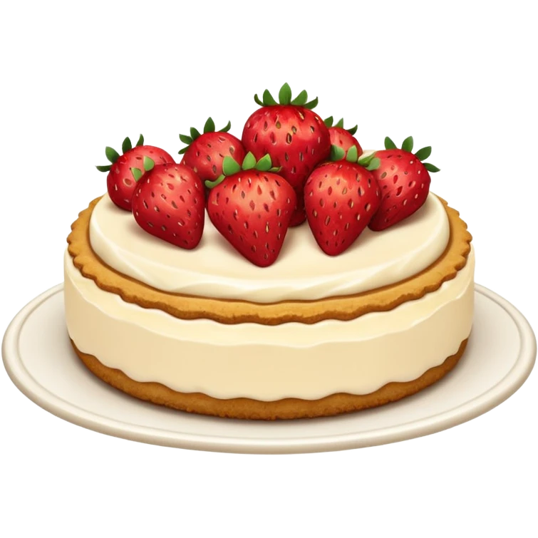 Strawberry cheesecake emoji