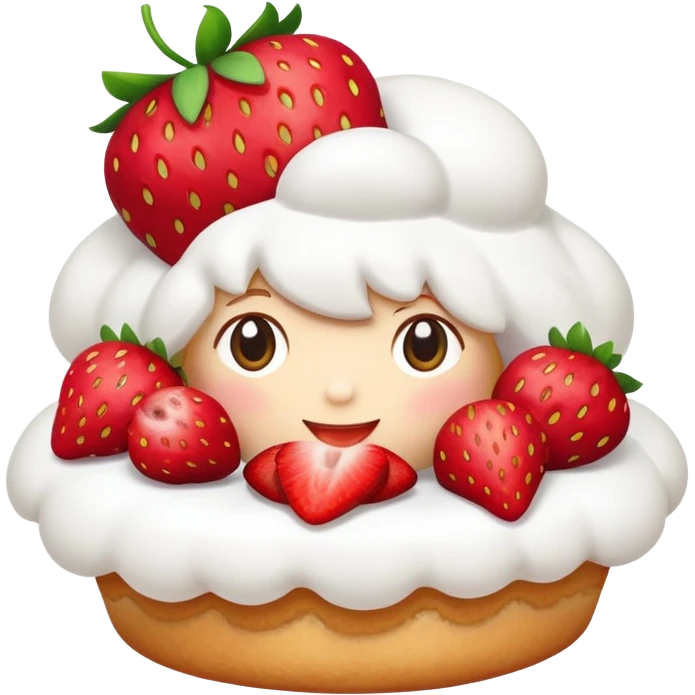 strawberry shortcake emoji