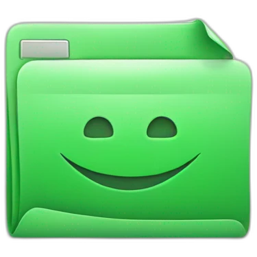 green text editor app logo emoji