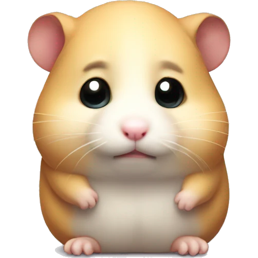 Sad hamster emoji