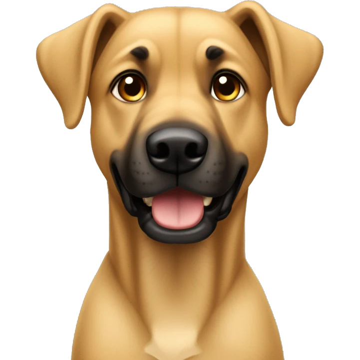 garçon blond  câlin a un malinois emoji