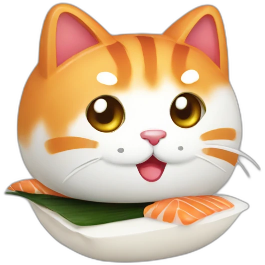 Sushi cat emoji