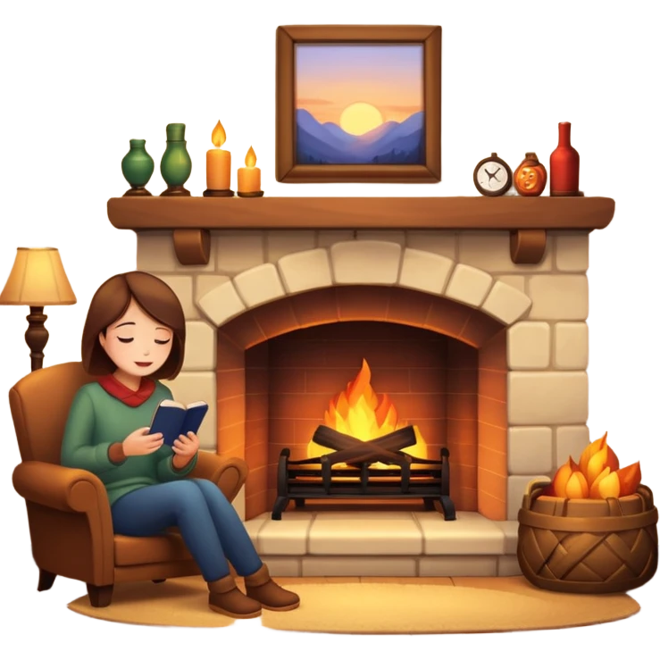 cozy eveningemoji emoji