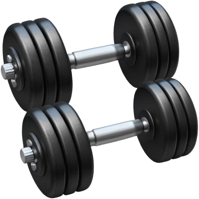 generate dumbbells with metal and leather inserts
 emoji