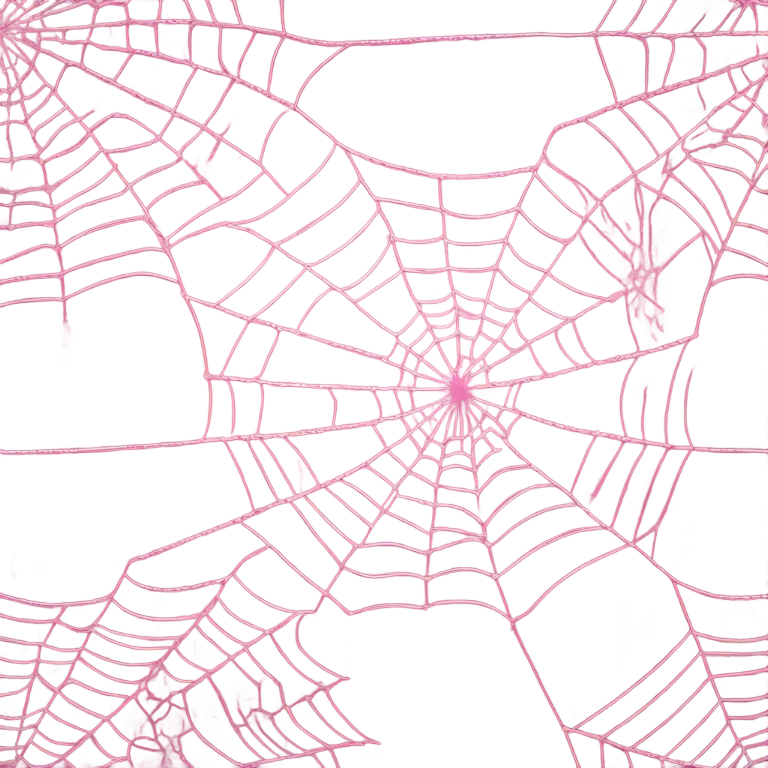 Spider web in pink emoji