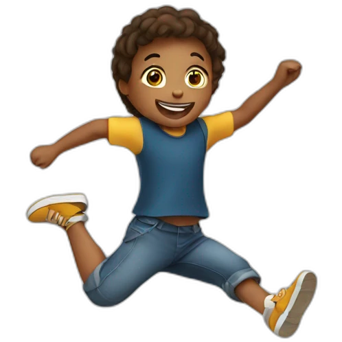 jumping child emoji