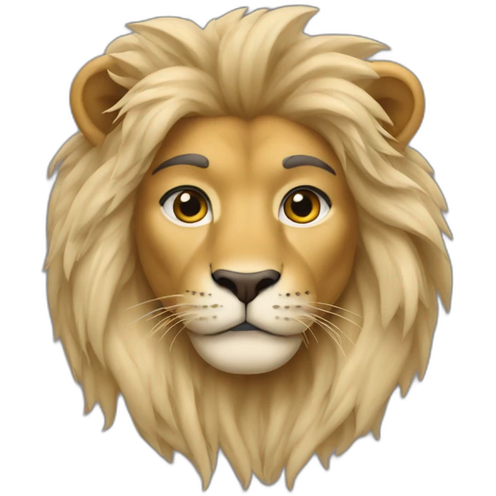 Kylie Jenner wearing a lion head emoji