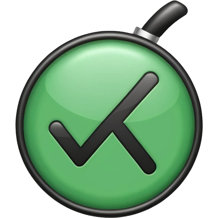 A tick sign with the background as blue emoji