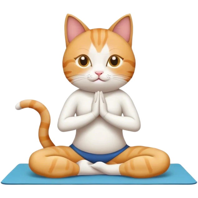 cat  yoga emoji