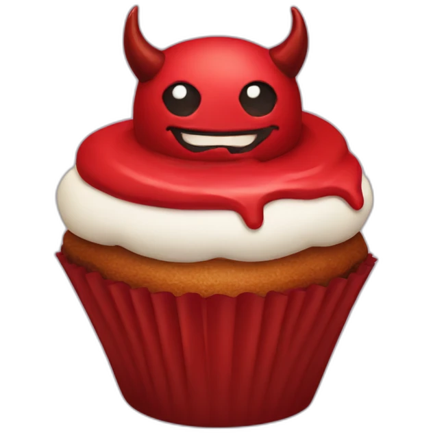 Devil cupcake  emoji