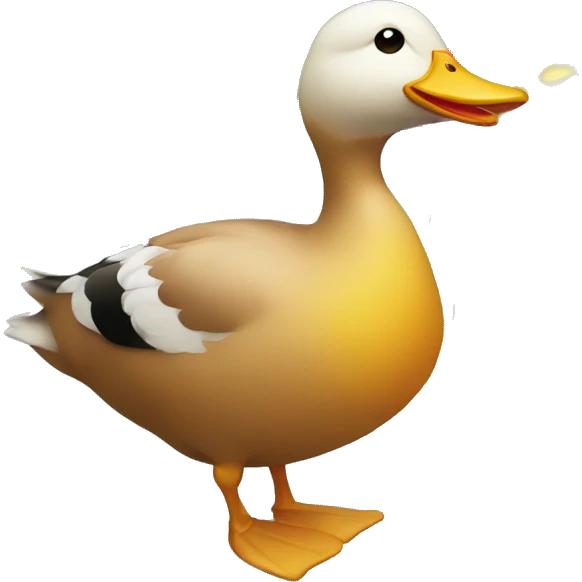 Duck with balloons  emoji