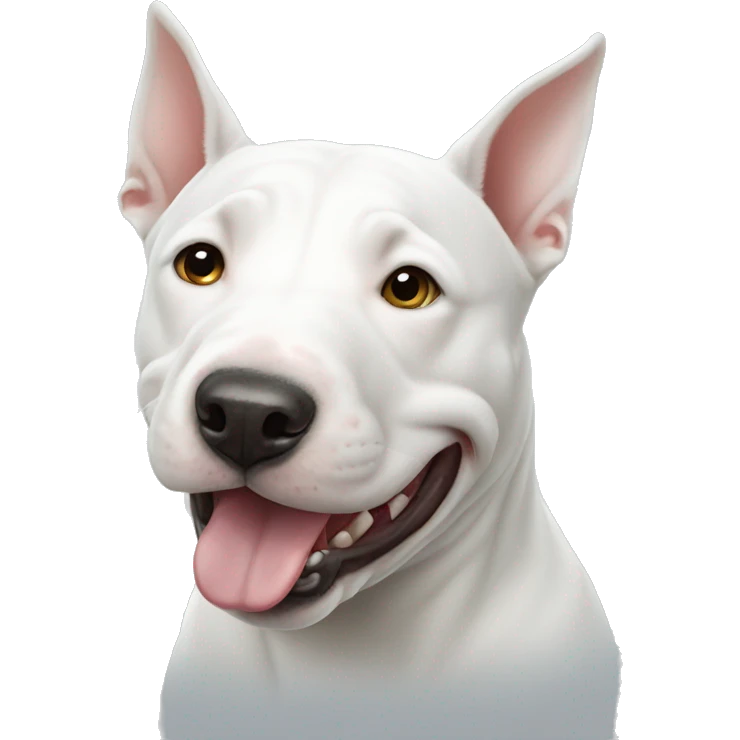 White bull terrier  emoji