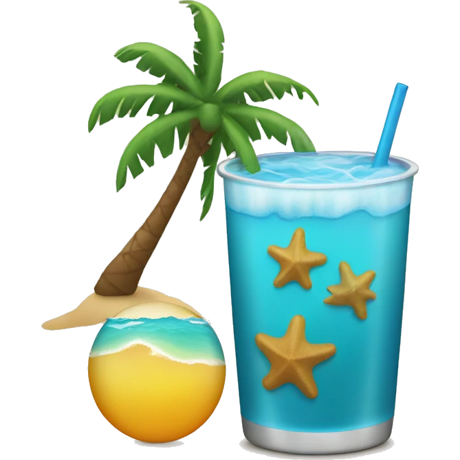 Travel sea sun emoji drinks  emoji