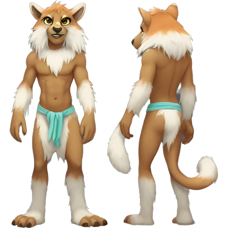  Tropical anthro vernid full body furry fursona LiLaiRa emoji