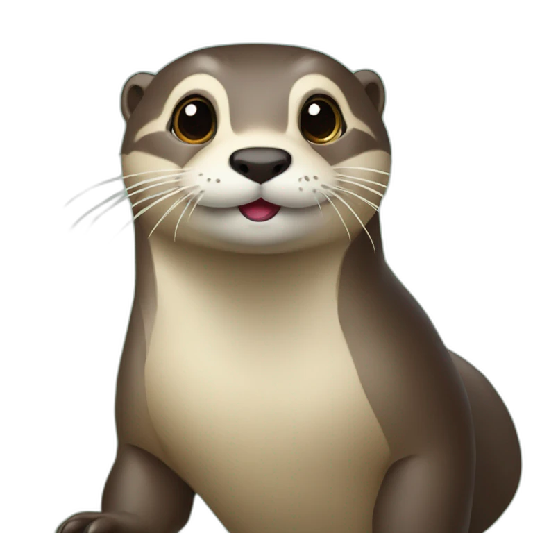 Loutre sur tortu emoji