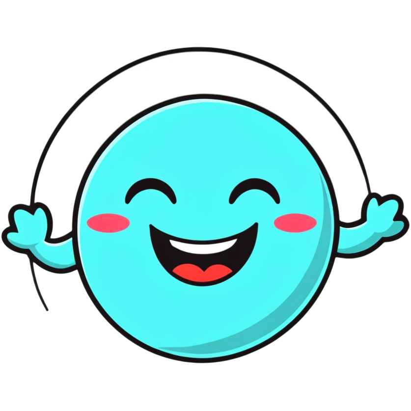 laughing face pulsating emoji
