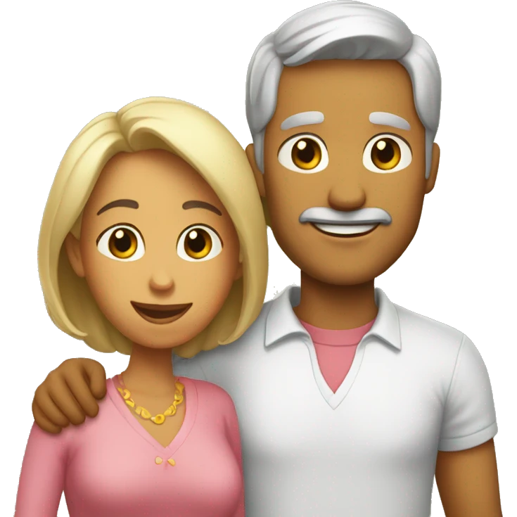papa y mama tono claro emoji