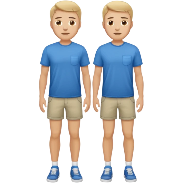 white man standing full body emoji