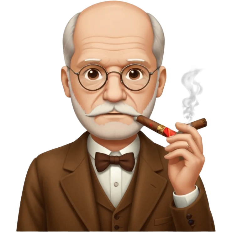 freud fumando un abano emoji