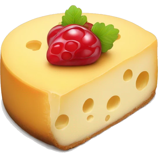 cheese cake but red emoji