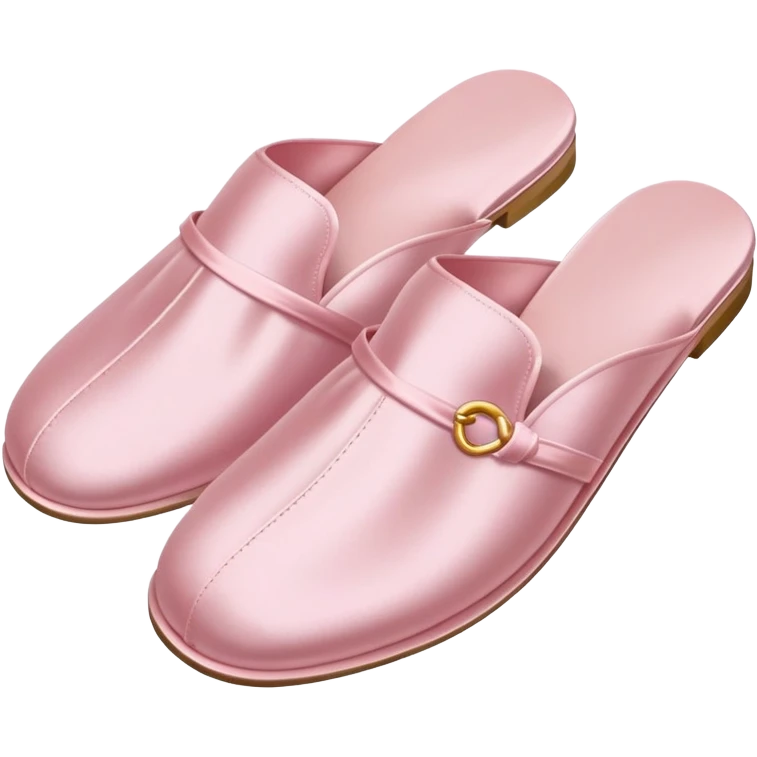 Light pink silk slippers and robe emoji