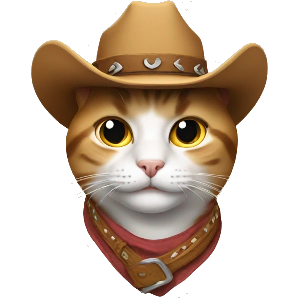 Cat with cowboy hat emoji