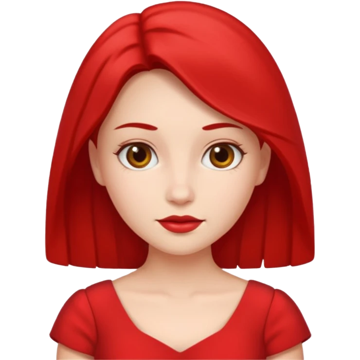 lady in red  emoji