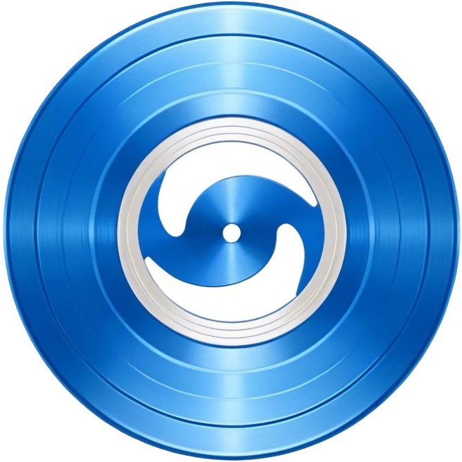 blue Vinyl Record emoji