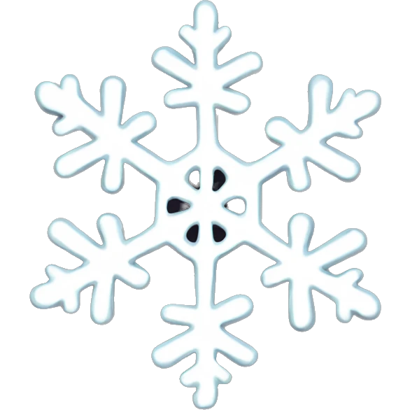 Melting snowflake emoji