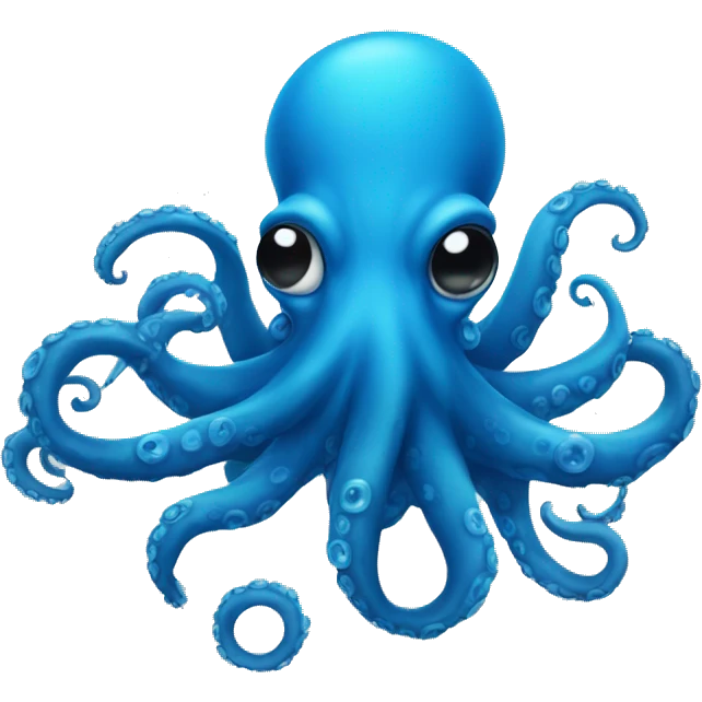 Blue octopus  emoji