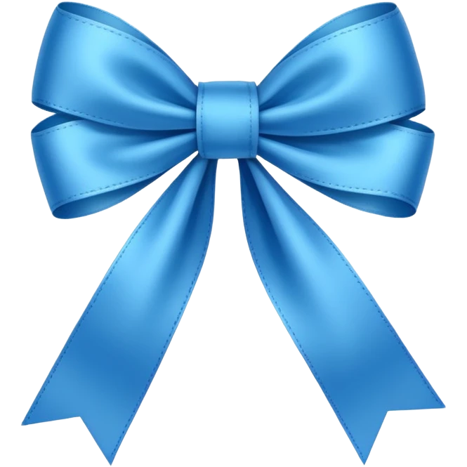 blue ribbon emoji