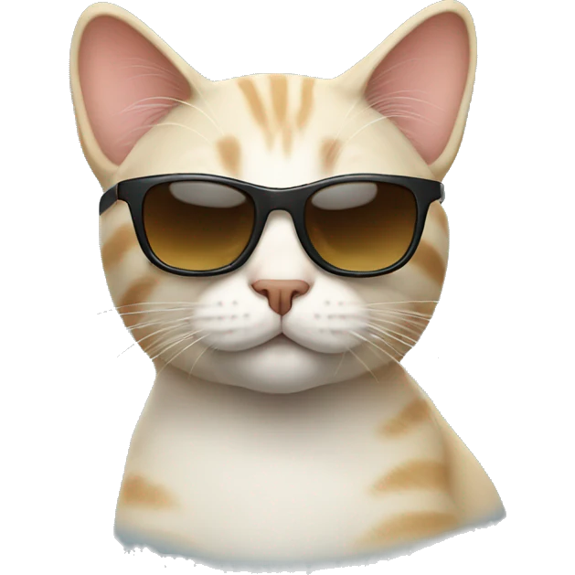 Cat with sunglasses emoji