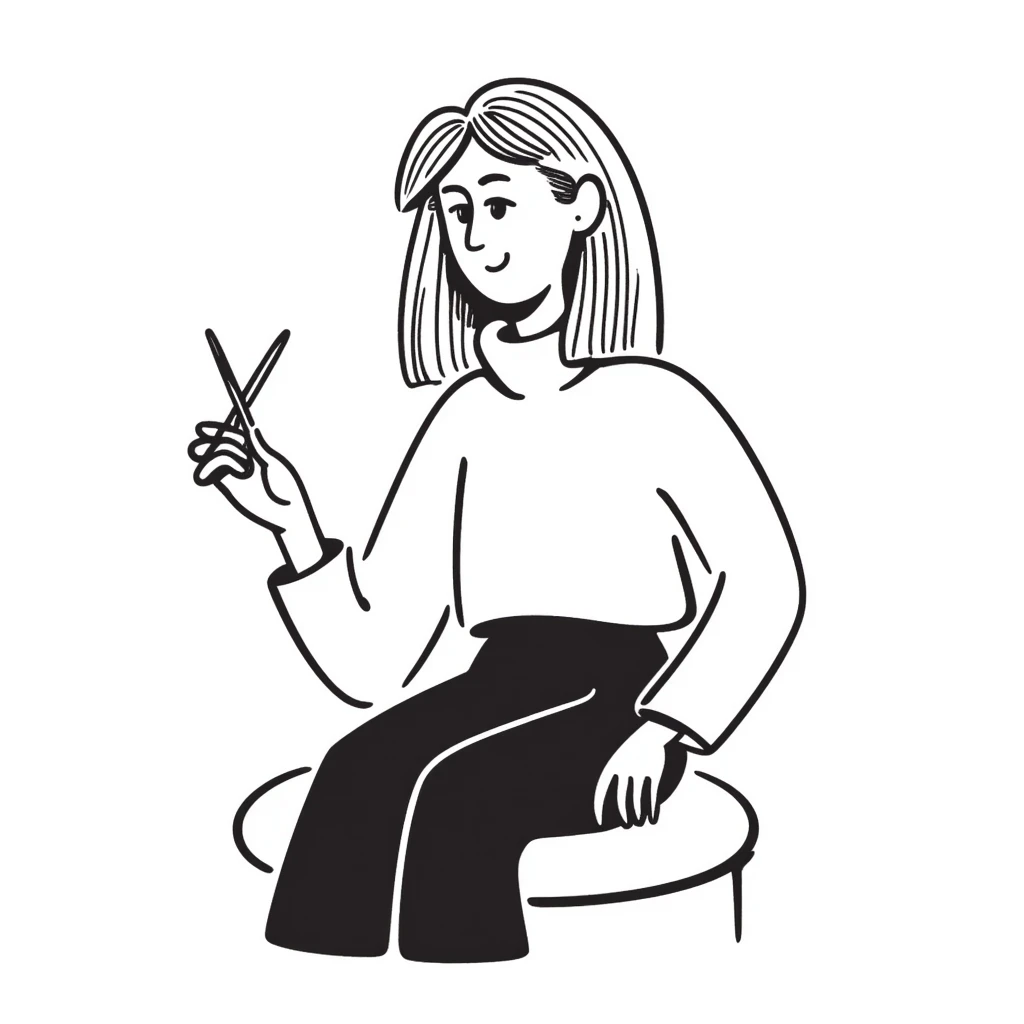 woman with light brown hair undergoing MMP capillary application emoji